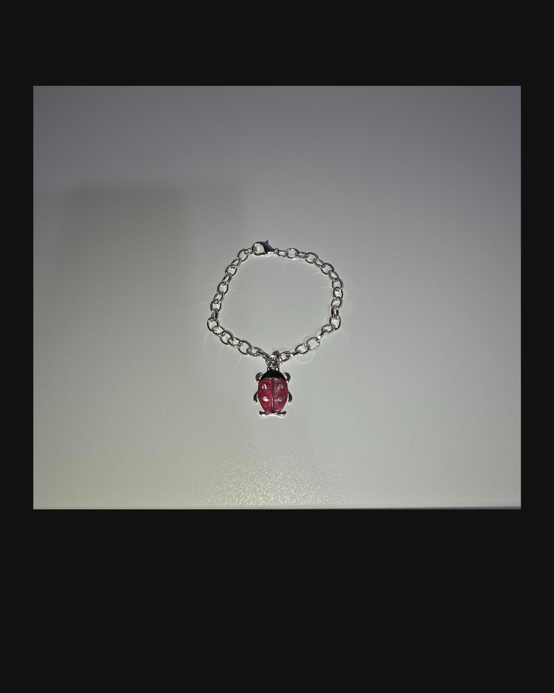 Lady Bug Charm Bracelet
