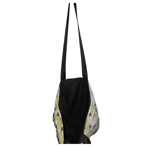 Skulls in Gold with Spiders Record Tote Bag