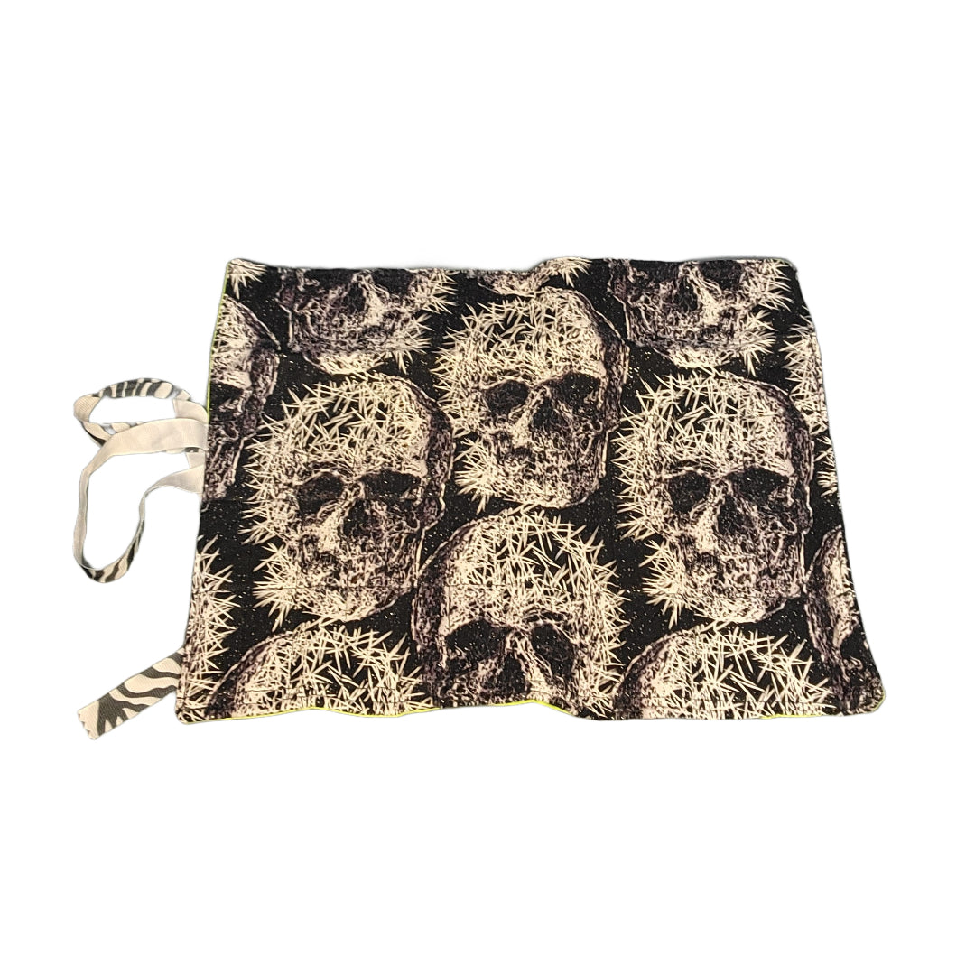 Skull Pins Glitter Neon Brush Holder