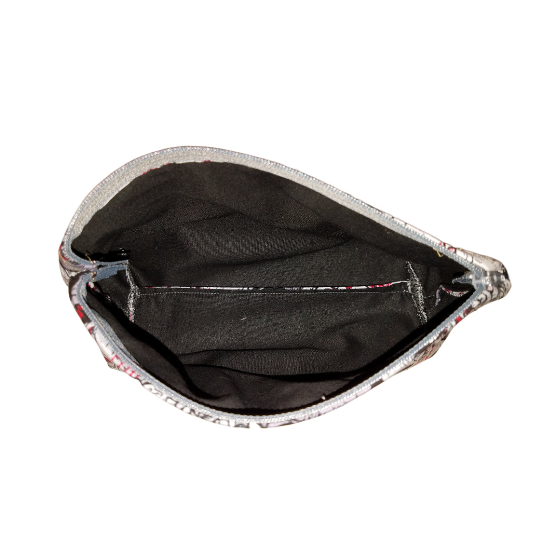 Zombie Grey and Red Make Up Bag