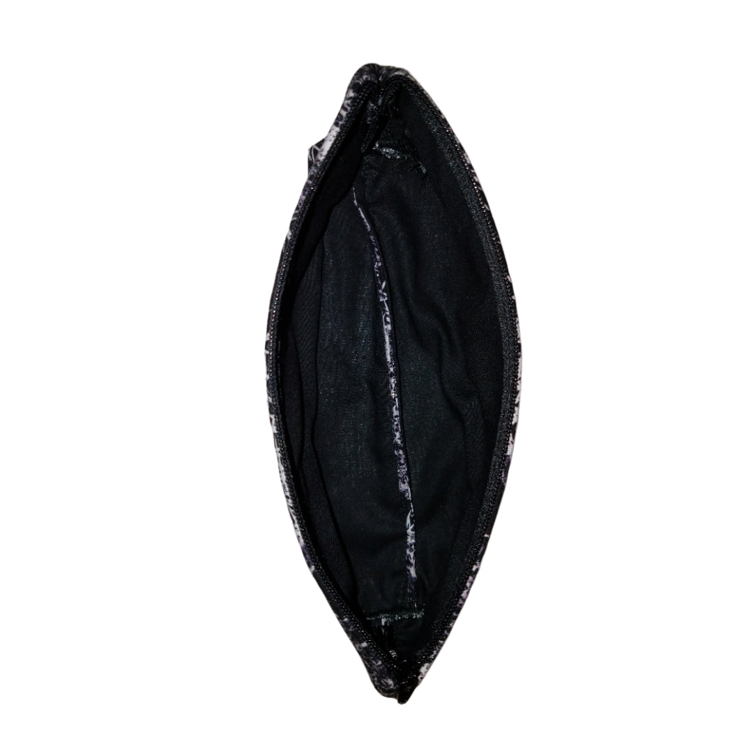 Skull Pins Glitter Small Makeup Bag / Pencil Holder