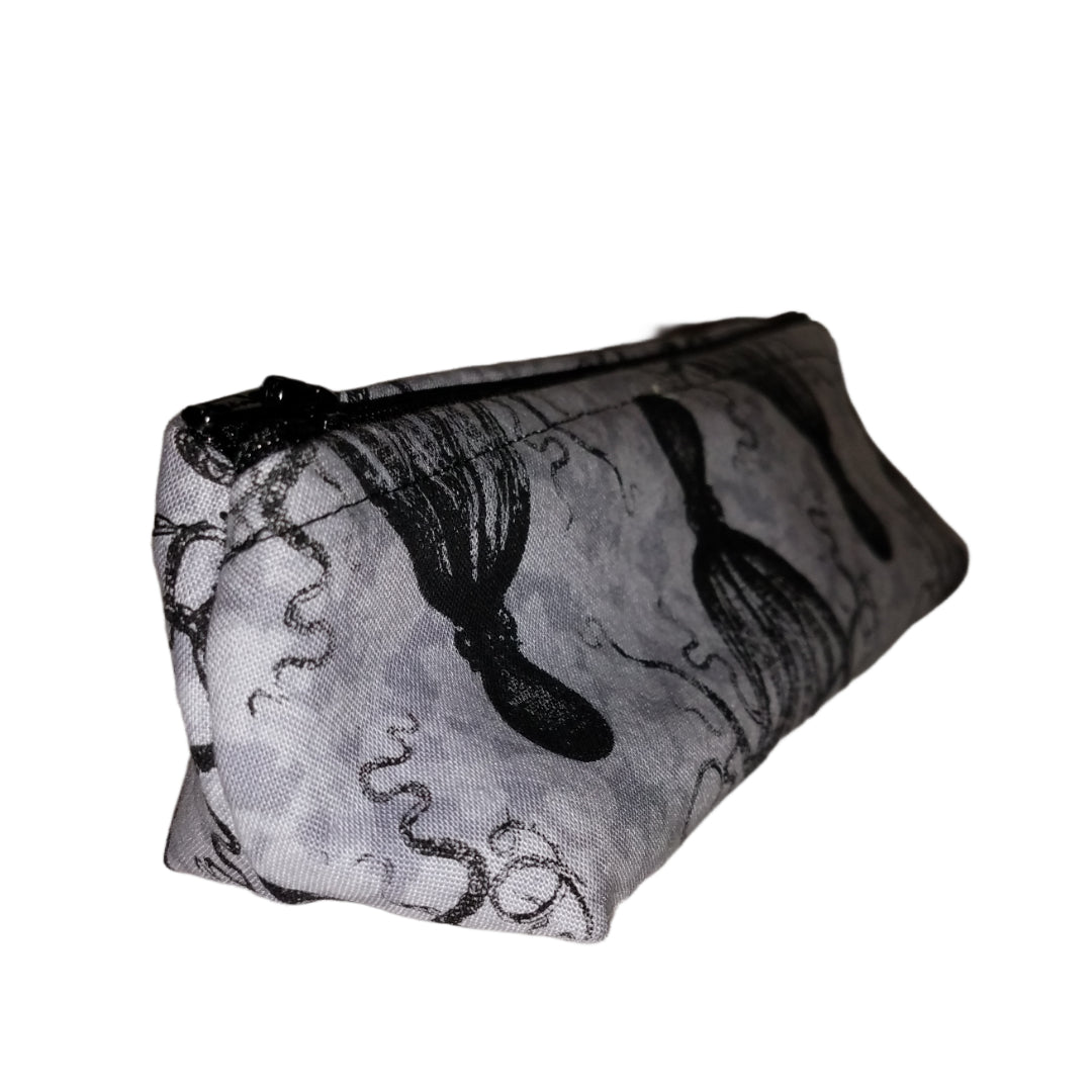 Octo Grey Small Makeup Bag / Pencil Holder