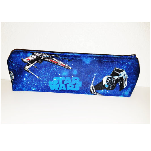 Star Wars Blue Starships Small Make Up Bag / Pencil Holder