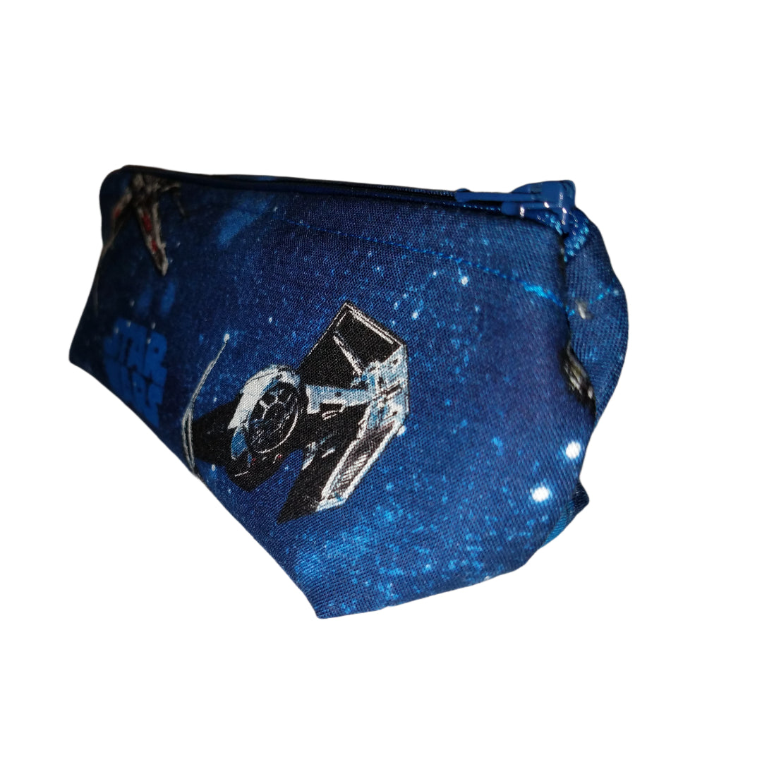 Star Wars Blue Starships Small Make Up Bag / Pencil Holder