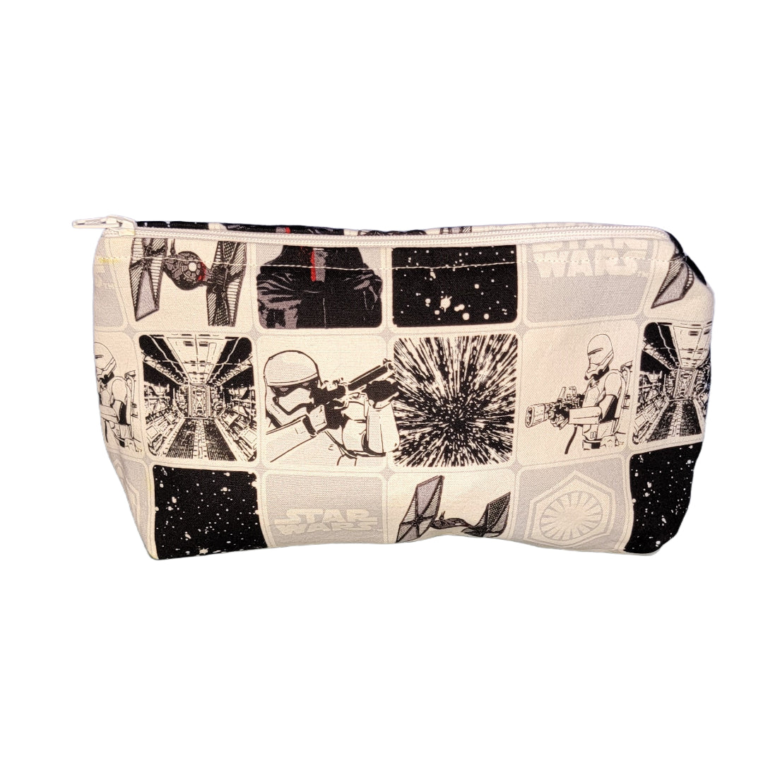 Star Wars White and Black Make Up Bag