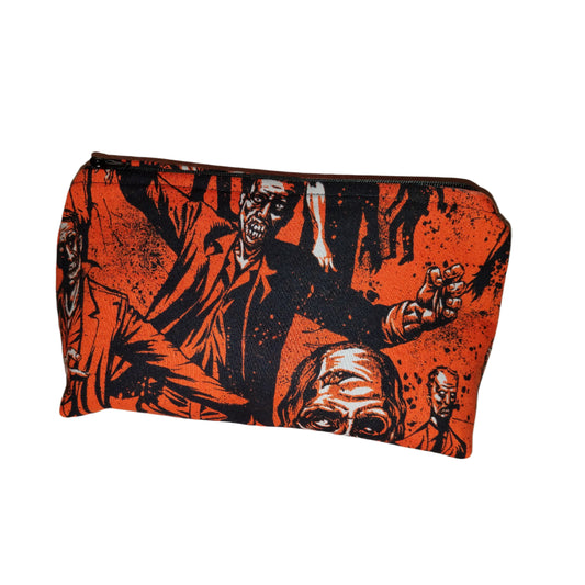 Zombies Orange Make Up Bag