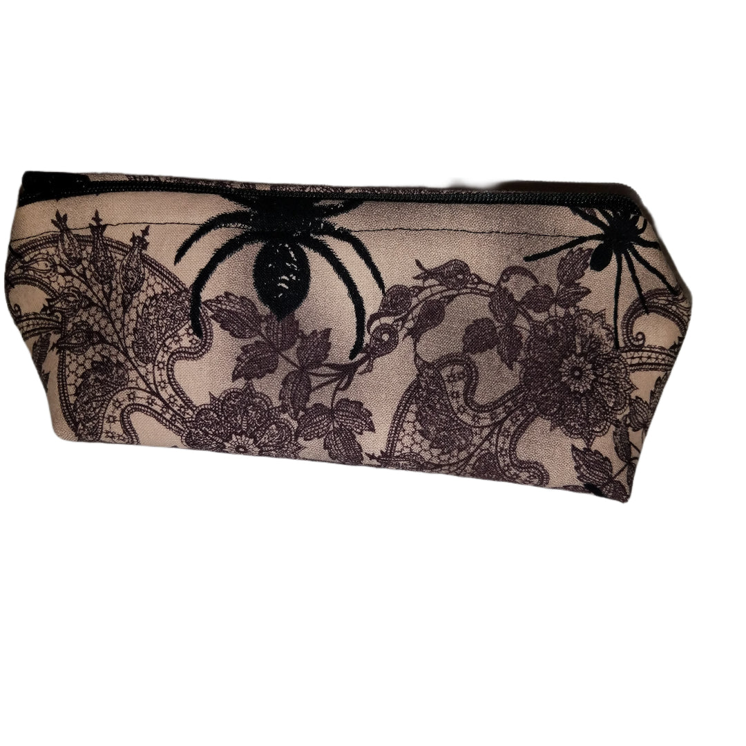 Spider Motif Small Make Up Bag / Pencil holder