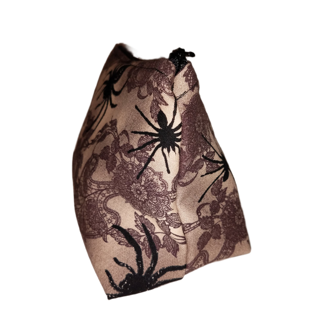 Spider Motif Small Make Up Bag / Pencil holder