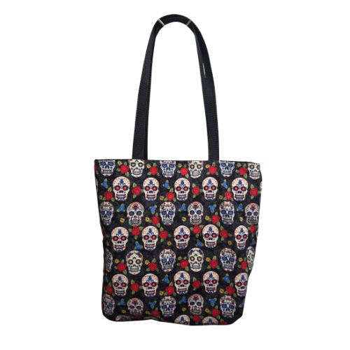 Sugar Skulls and Roses Tote Bag