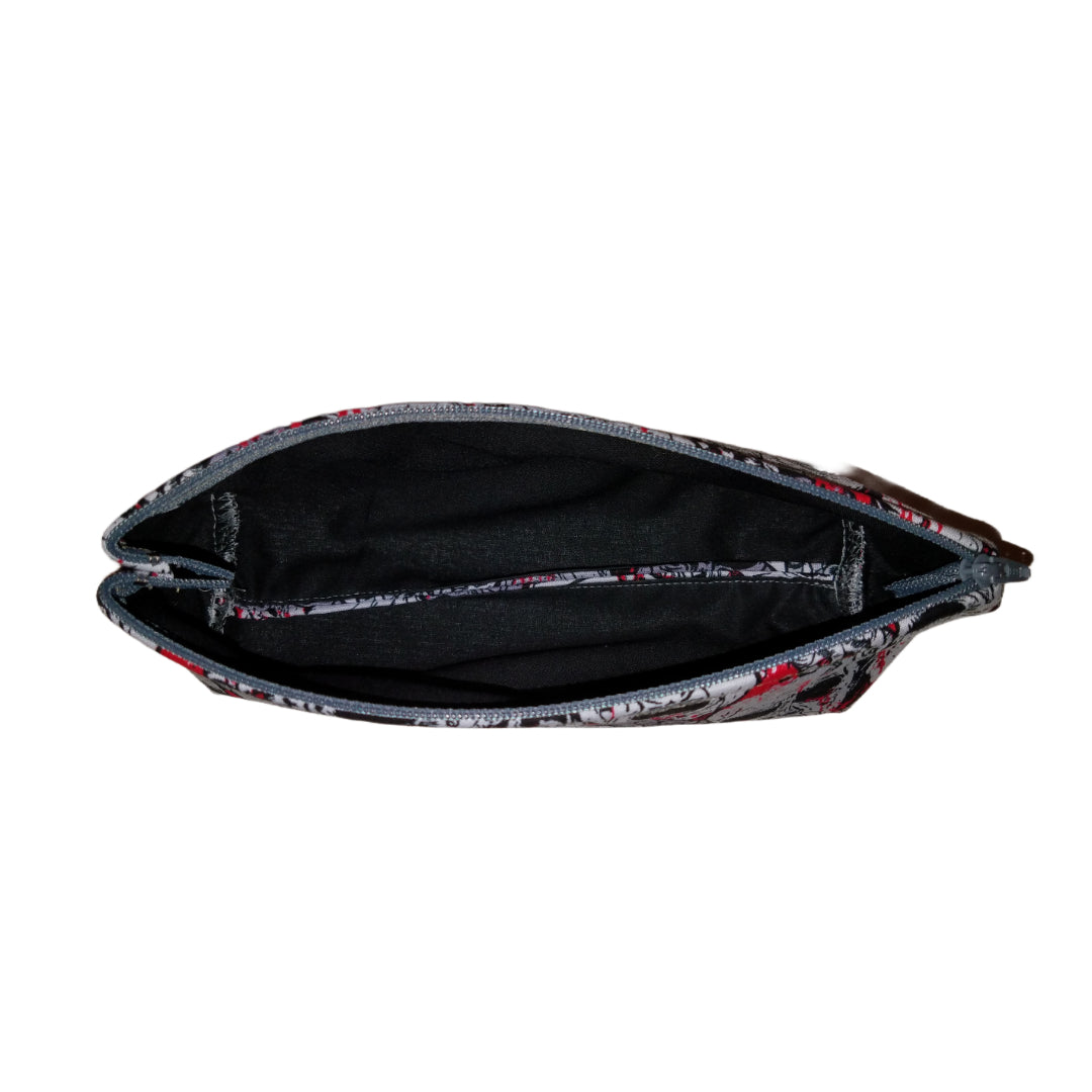 Zombies Grey and Red Small Makeup Bag / Pencil Holder